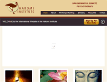 Tablet Screenshot of hakomiinstitute.com